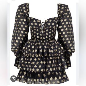 New Arrivals Black and Gold Bowie in golden years dress